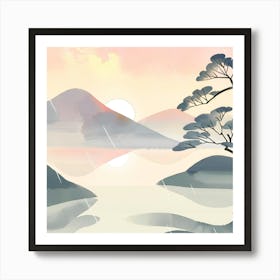 Asian Landscape 4 Art Print