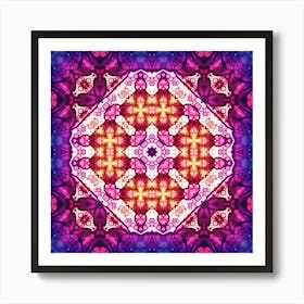 Pattern Pink And Purple Art Print