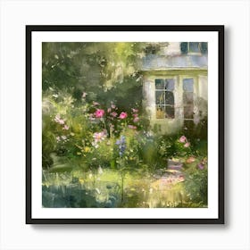 Flower Symphony Botanical Garden 10 Art Print