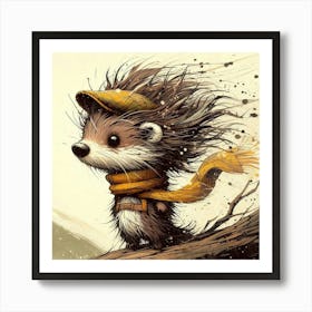 Hedgehog Art Print