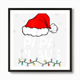 Mens Papa Claus Shirt Christmas Pajama Family Matching Xmas 1 Art Print