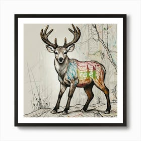 Deer! 48 Art Print