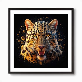 Leopard Face Art Print