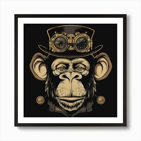 Steampunk Monkey 15 Art Print