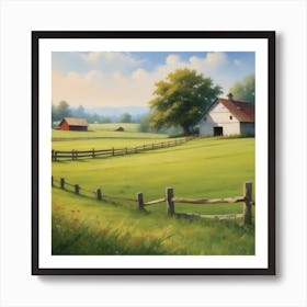 Farm Hd Wallpaper Art Print