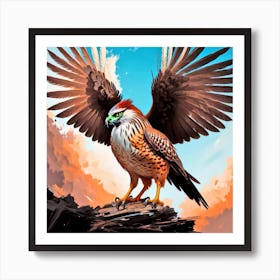 Hawks 3 Art Print
