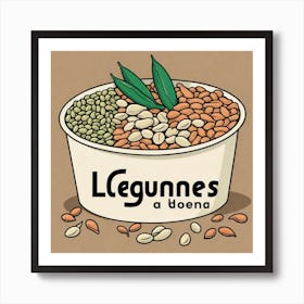 Legumes As A Logo (54) Art Print