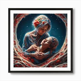 Mother And Daughter Art Print