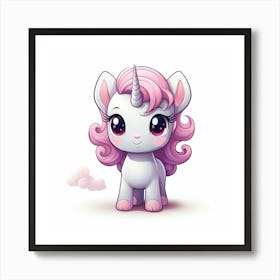 Cute Unicorn 593 Art Print