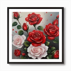 Red Roses 1 Art Print