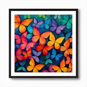 Colorful Butterflies 9 Art Print