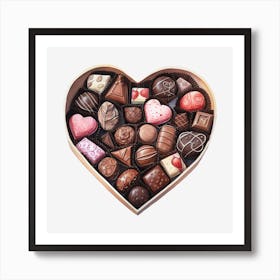 Heart Of Chocolates 4 Art Print