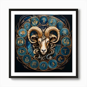 Wall Art Birth Signs Art Print