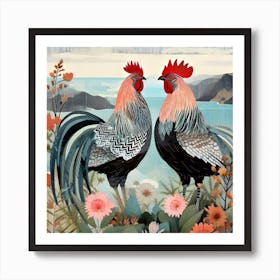 Bird In Nature Chicken 3 Art Print