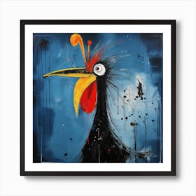 Crazy Rooster 5 Art Print