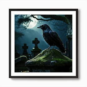 Midnight Perch Art Print