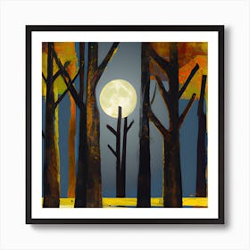 Night Forest Art Print