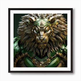 Armadiler Lion Head Made From Metalic Small Parts With Human Bo Ad2dc732 53b5 4dff Ac48 A269fb2b9188 Art Print