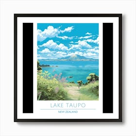 Lake Taupo Art Print