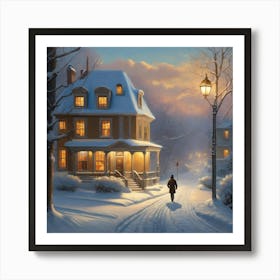 Winter'S Night Art Print