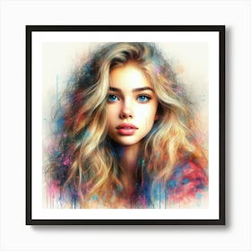 Portrait Of A Girl 8 Art Print