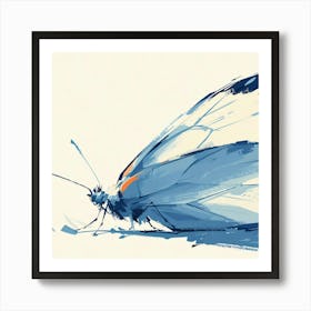 Blue Butterfly Art Print