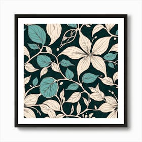 Floral Pattern art print 1 Art Print