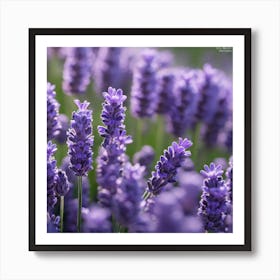 Lavender Flowers Art Print