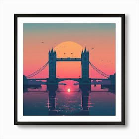 Tower Bridge At Sunset 1 Art Print