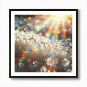 Ice Cubes In The Sun Art Print