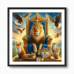 King Of The Lions18 Art Print