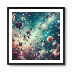 Flowers In The Sky 2 Art Print