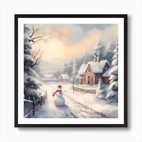 Quaint Yuletide Artistry Art Print