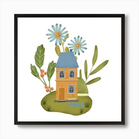 House In The Garden Art Print