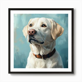 Labrador Retriever Calm Oil Painting 5 Art Print