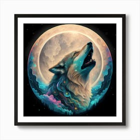 Howling Wolf 1 Art Print