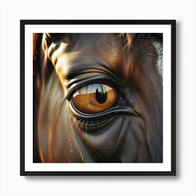 Eye Of A Horse 18 Art Print