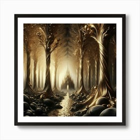 Forest Of Gold 2 Art Print