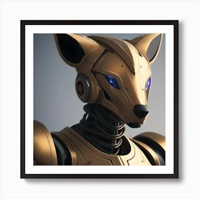 Robot Fox Art Print