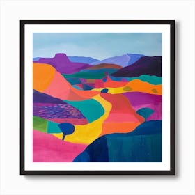 Abstract Travel Collection Georgia 5 Art Print