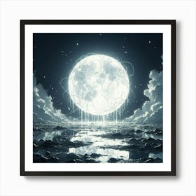 Full Moon Art Print