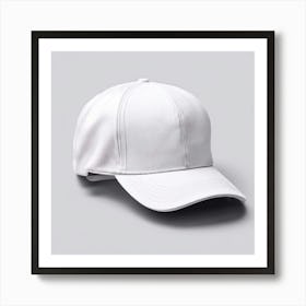 White Baseball Cap 9 Art Print