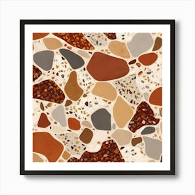 Pattern Of Pebbles Art Print