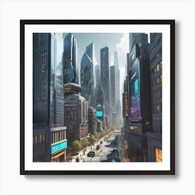 Futuristic City 15 Art Print