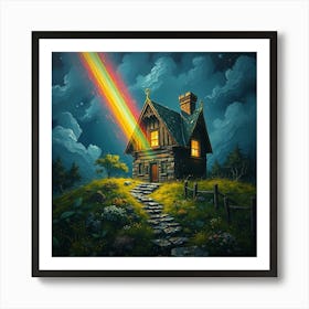 Rainbow House 4 Poster