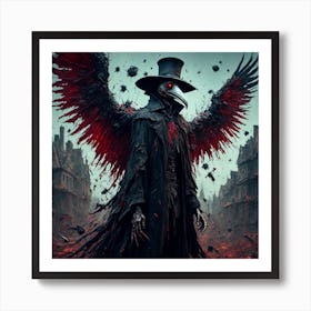 Raven Plague Doctor Art Print