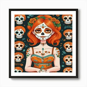 Day Of The Dead Girl Art Print