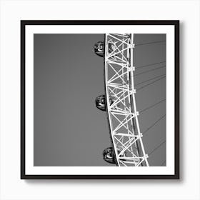 London City Detail Bw Square Art Print