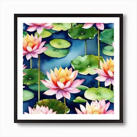 Lotus Flower 65 Art Print