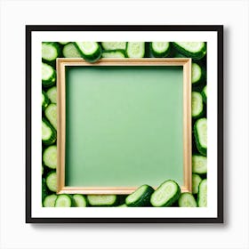 Cucumbers In A Frame 11 Art Print